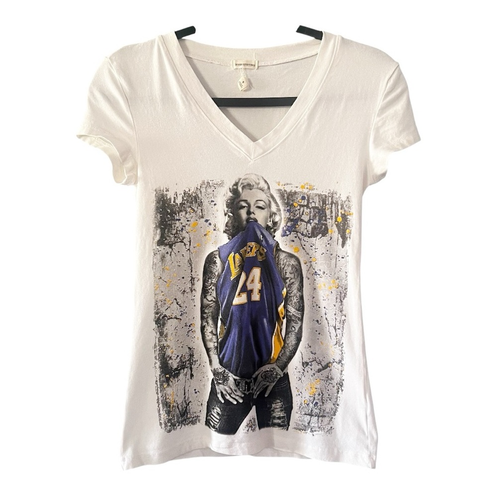 Zenana Outfitters Marlin Monroe Kobe Bryant Lakers Graphic Tee